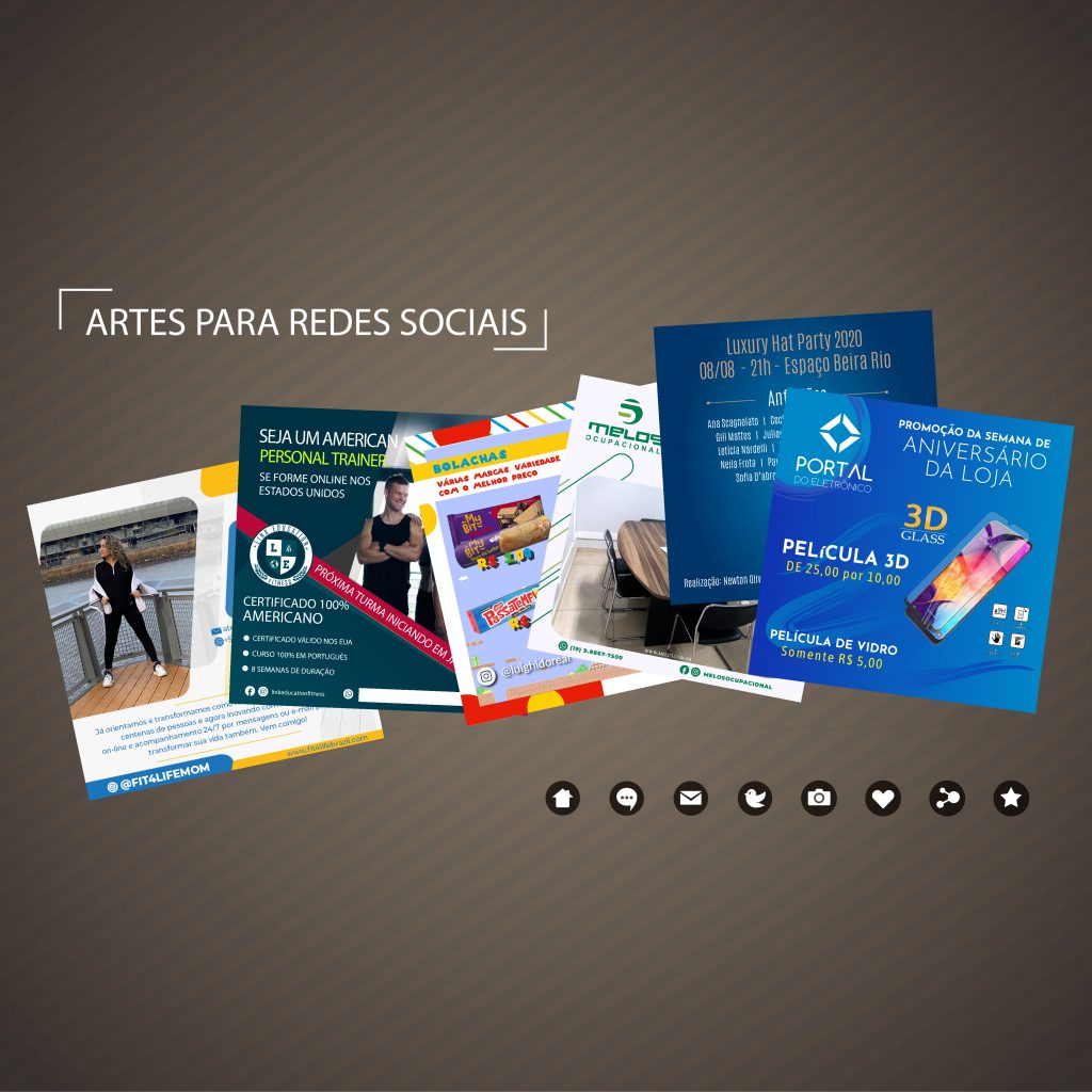 Artes para redes sociais